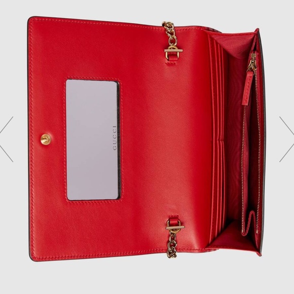 NEW!💕Gucci Beige card chain  Gucci GG 🍎 - Picture 3 of 10